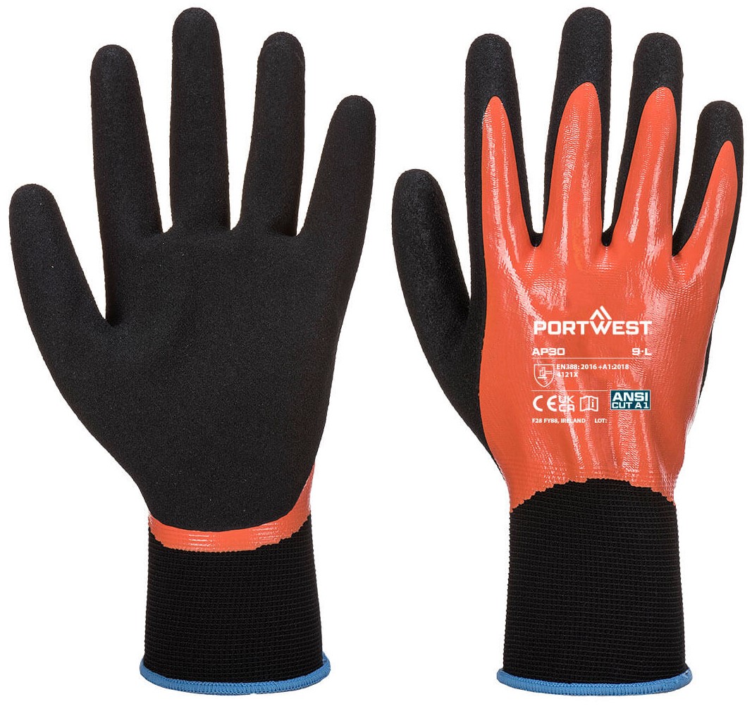 Portwest AP30 Dermi Pro Gloves with Nitrile Coating
