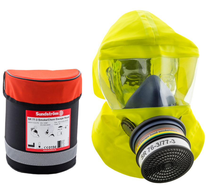Sundström escape hood H15-3312 SR 77-3 ABEK1-CO-P3 S/M mobile