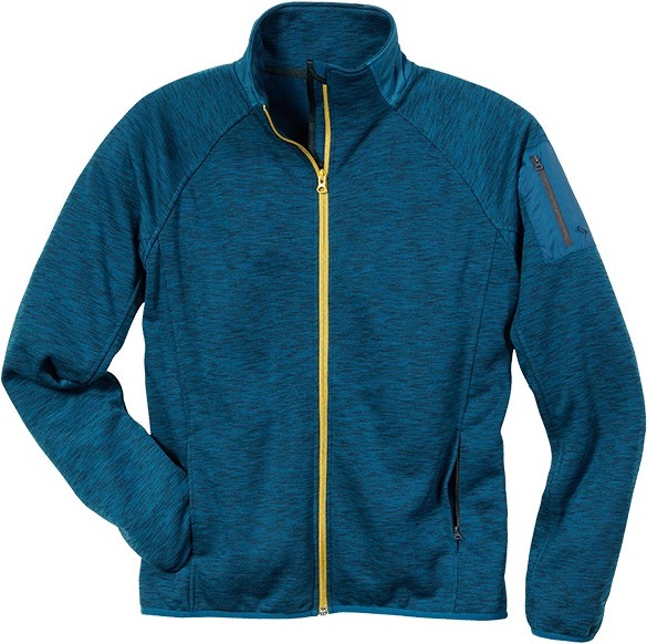 Scheibler Active fleece jacket blue mottled