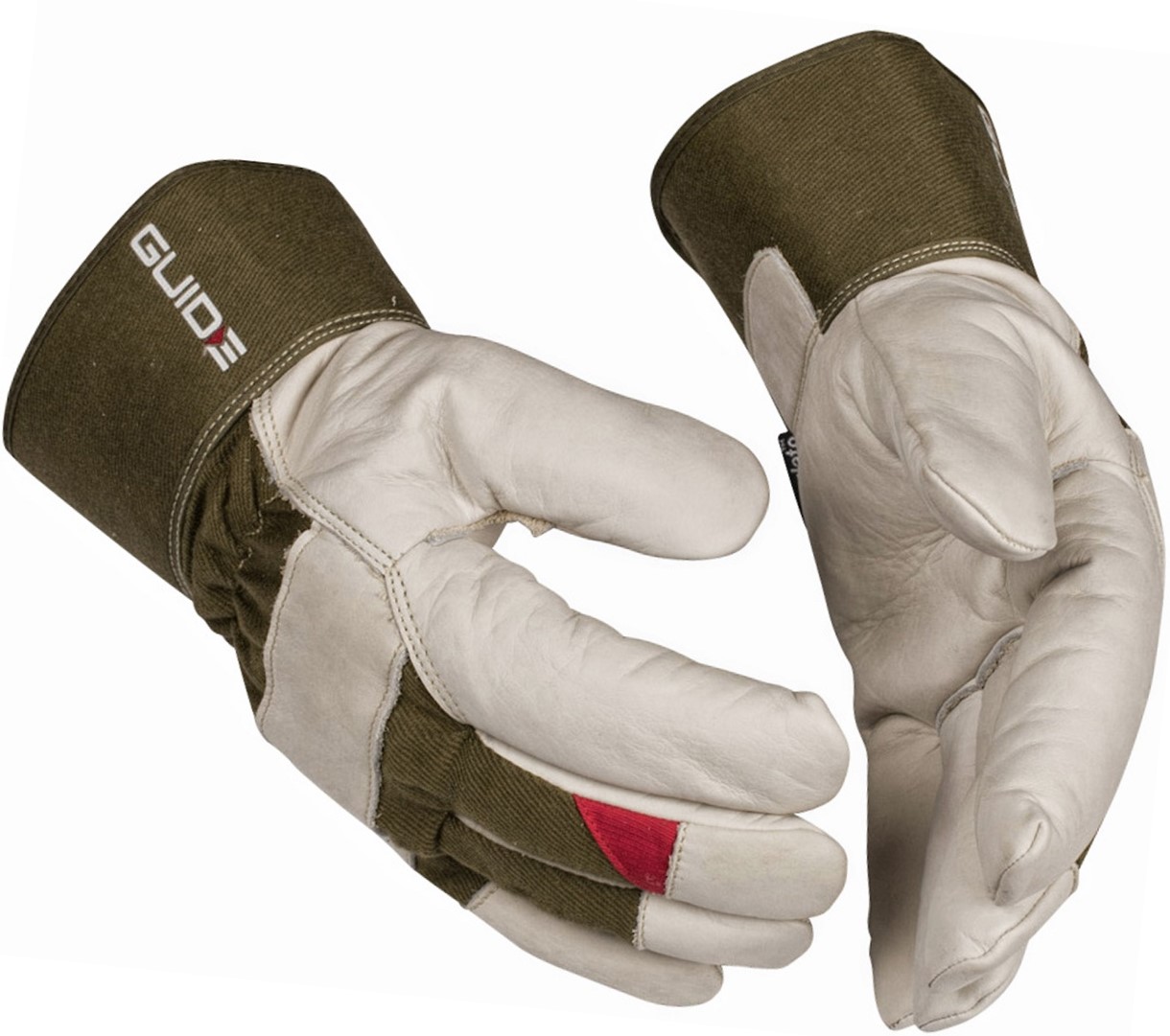Guide 196W Cowhide Grain Leather Winter Protective Gloves