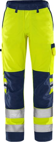 Fristads 131973 Green high visibility women's trousers cl. 2 2642 GPLU