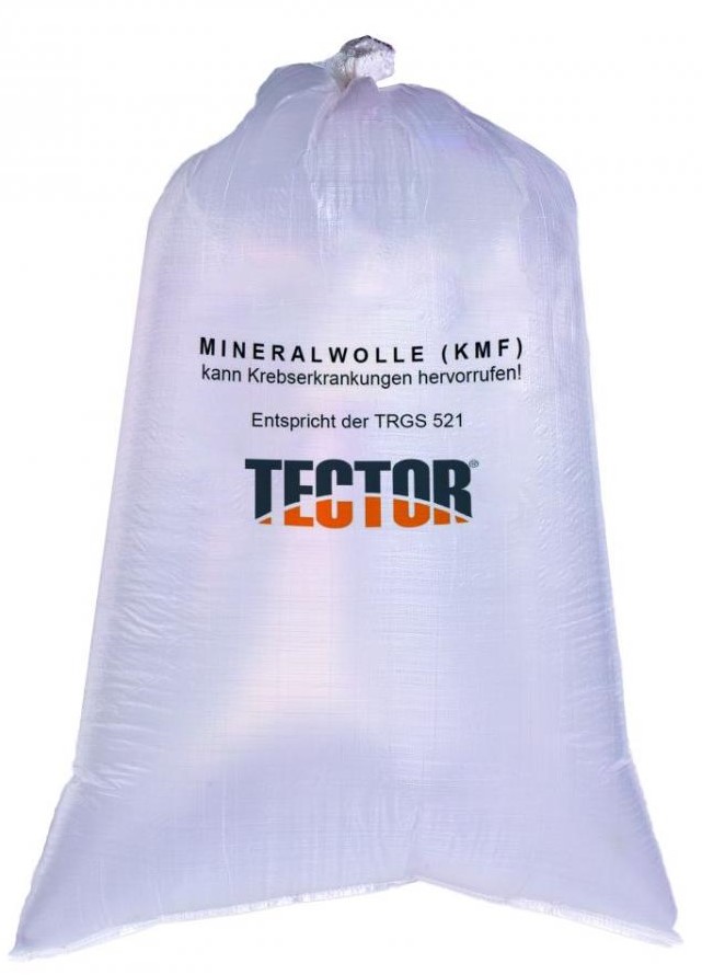 Tector KMF-SACK, 140 x 220CM, transparent for mineral fiber waste