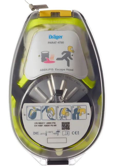 Dräger PARAT 4730 Industrial Escape Hood Hard Case R59431
