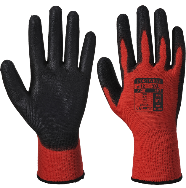 Portwest A641 Red Cut 1 PU gloves red