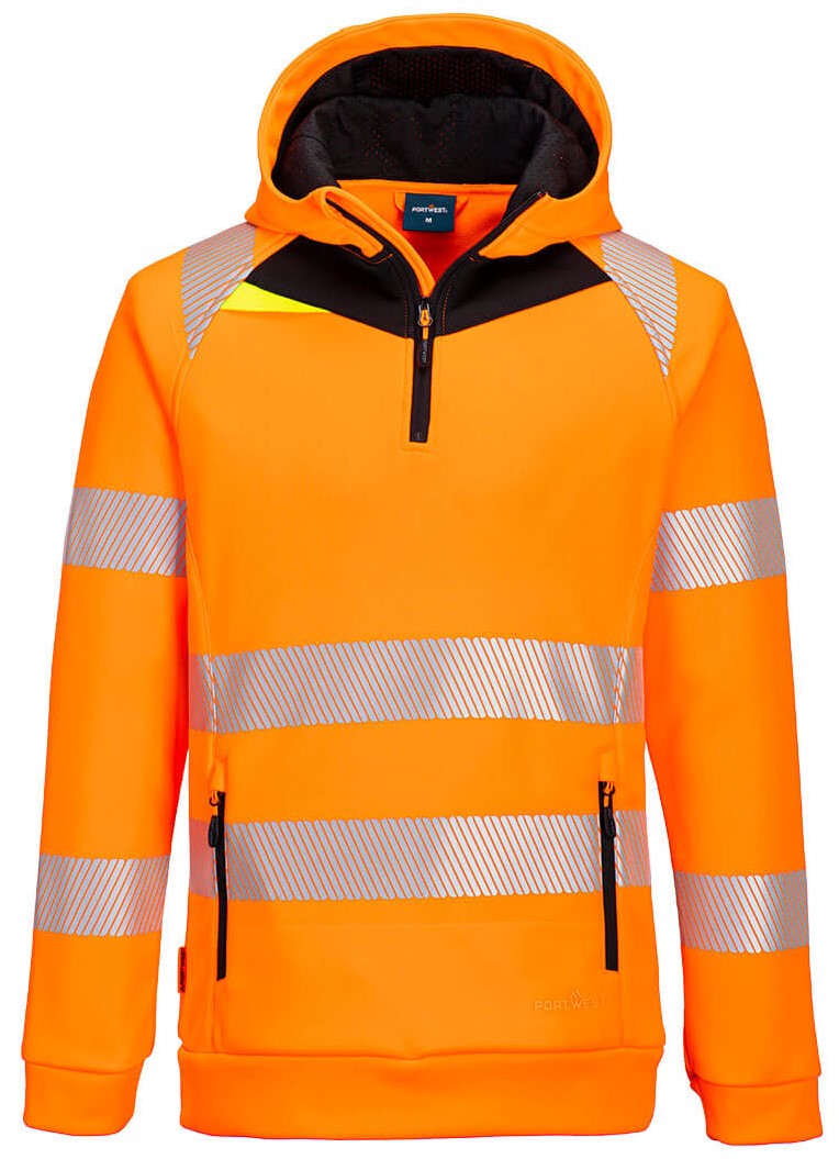 Portwest DX482 - DX4 high visibility zip hoodie