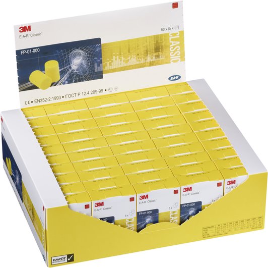 3M E-A-R Classic FP01000 Hearing protection plugs pocket pack