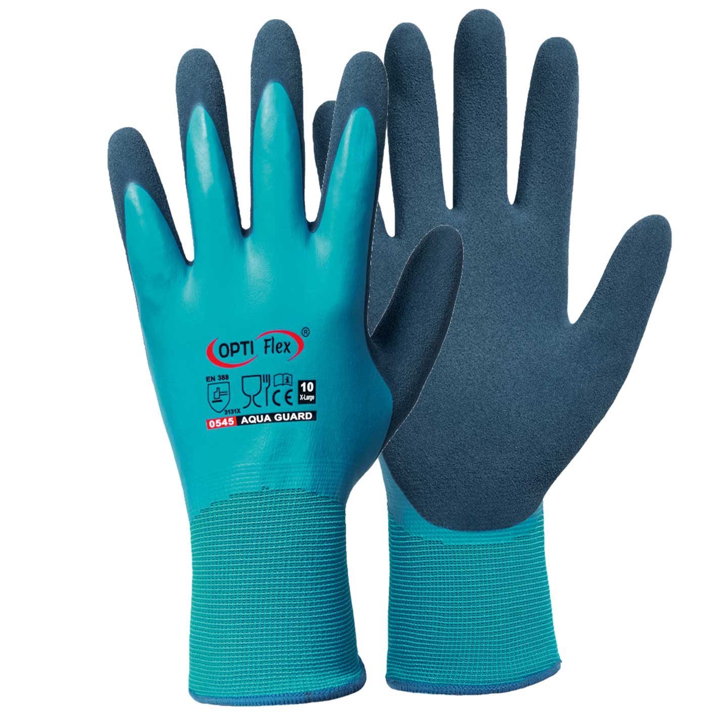 OPTI Flex Aqua Guard 0545 protective gloves with double latex coating