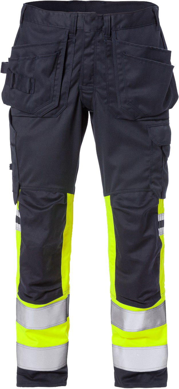 Fristads 129519 Flamestat High Vis Stretch Craftsman Trousers, Cl. 1 2163 ATHF