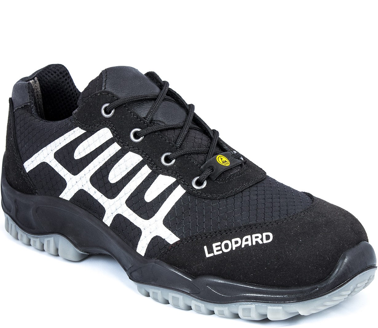 Leopard E0433 low shoes S1 ESD black/silver