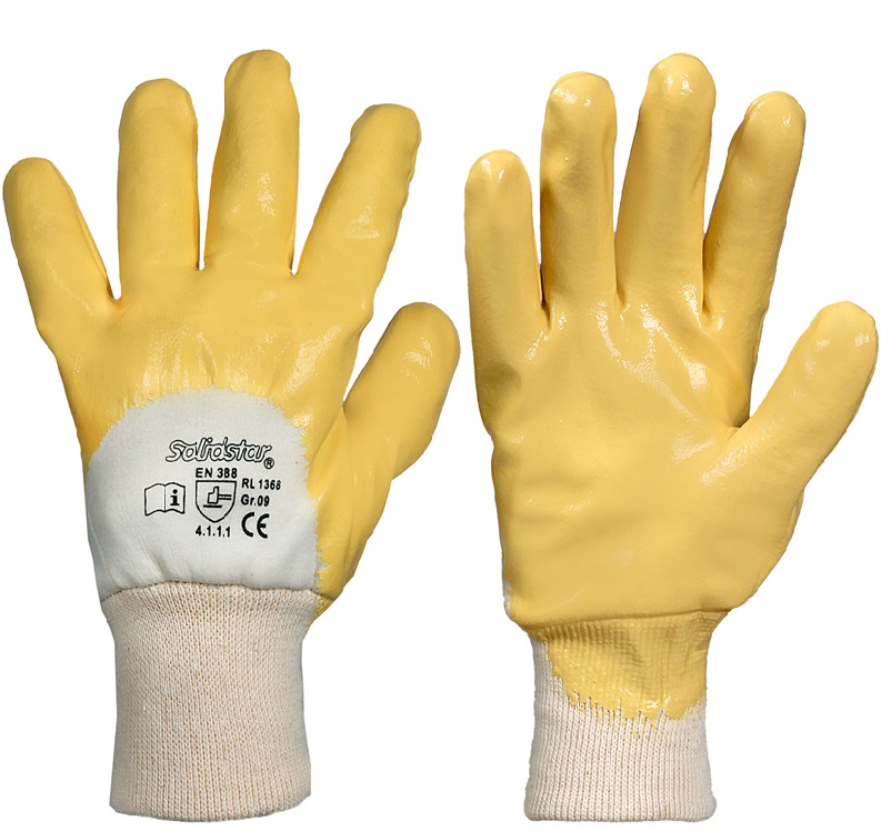 Solidstar 1368 Fine knit winter glove with nitrile coating