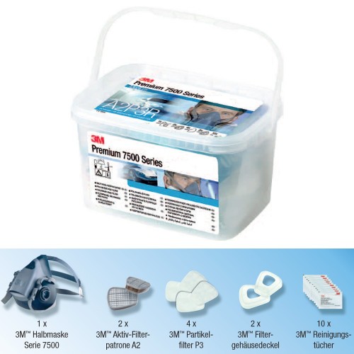 3M Premium Paint Mask Set 50734 Size L - Series 7500