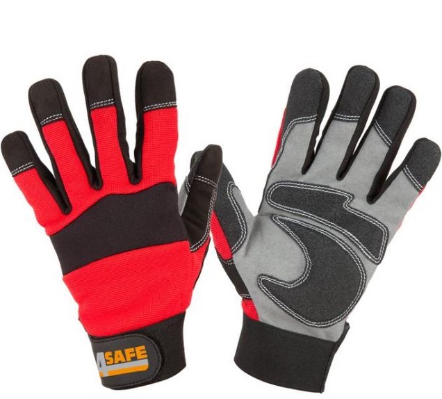 4Safe H553 Colorado Synthetic Leather Gloves grey