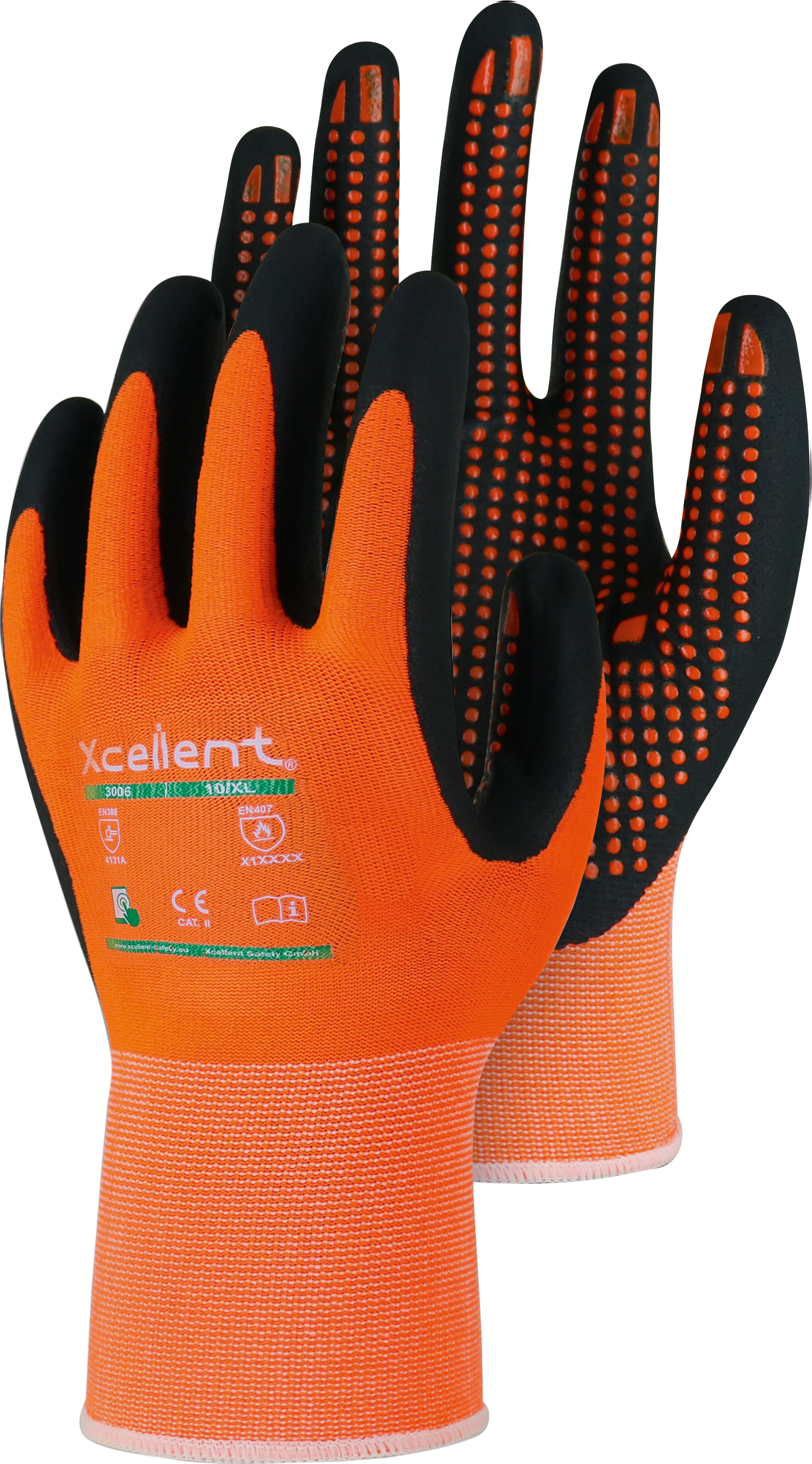 Triuso Xcellent XC3006 Nitrile Foam Assembly Gloves with Studs