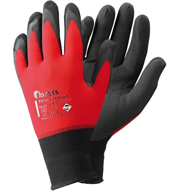 Fortis Innovation Fitter Premium assembly gloves red