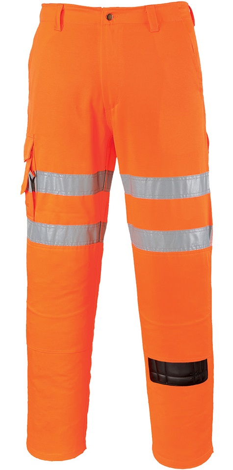 Portwest RT46 Bahn-Combat Warnschutzhose leuchtorange