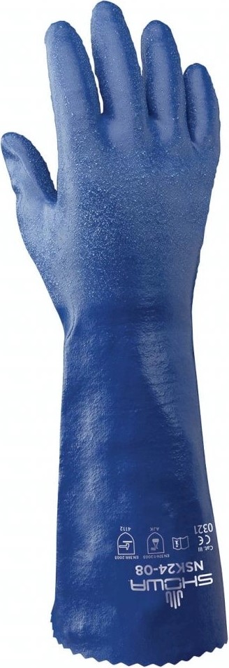 SHOWA NSK24 nitrile chemical protective gloves 