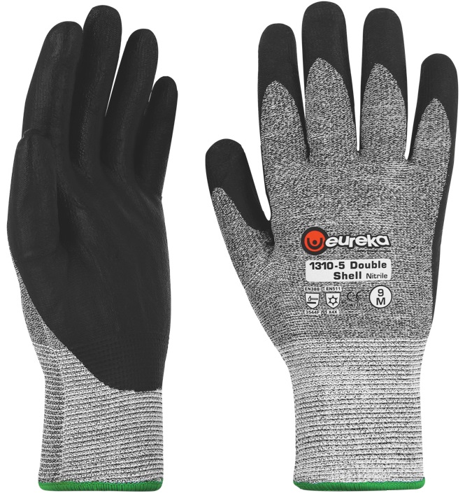 eureka 1310-5 Double Shell Nitrile cut resistant gloves Level F