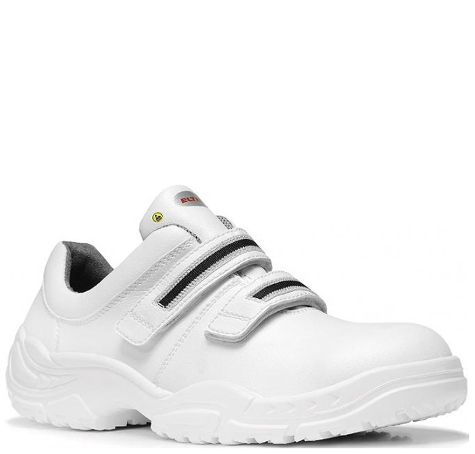Elten White Strap Low 720171 Low Shoes ESD S3 with Velcro white