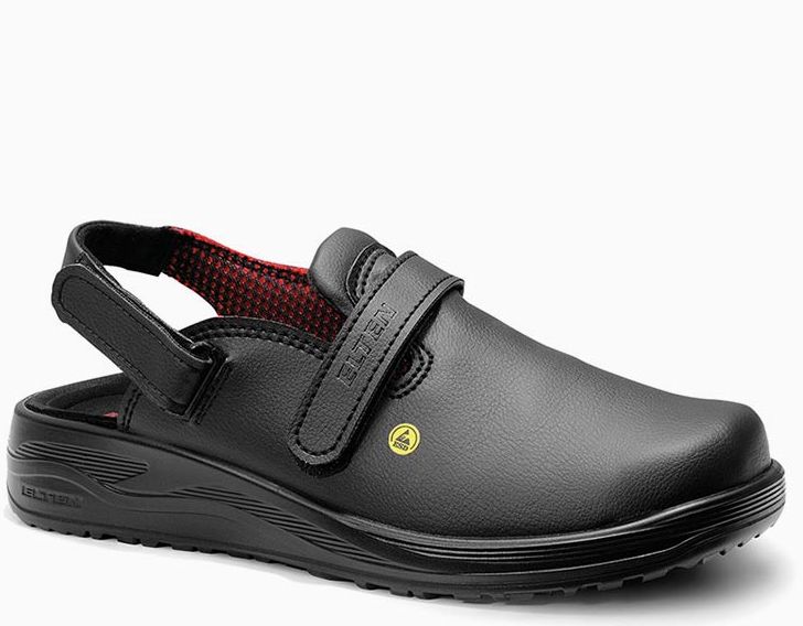 Elten Mia black 74430 ladies clogs ESD SB