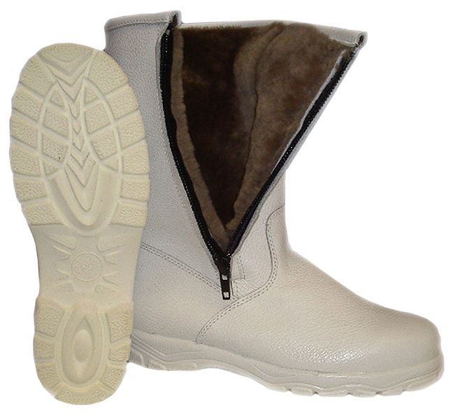 IBV 5087SK Deep-freeze leather shaft boot white