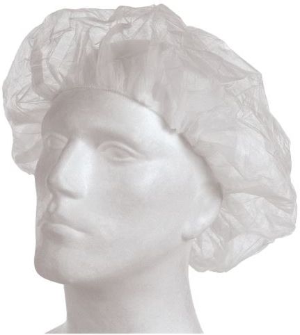 texxor PP disposable beret hoods 4621, white 52 cm