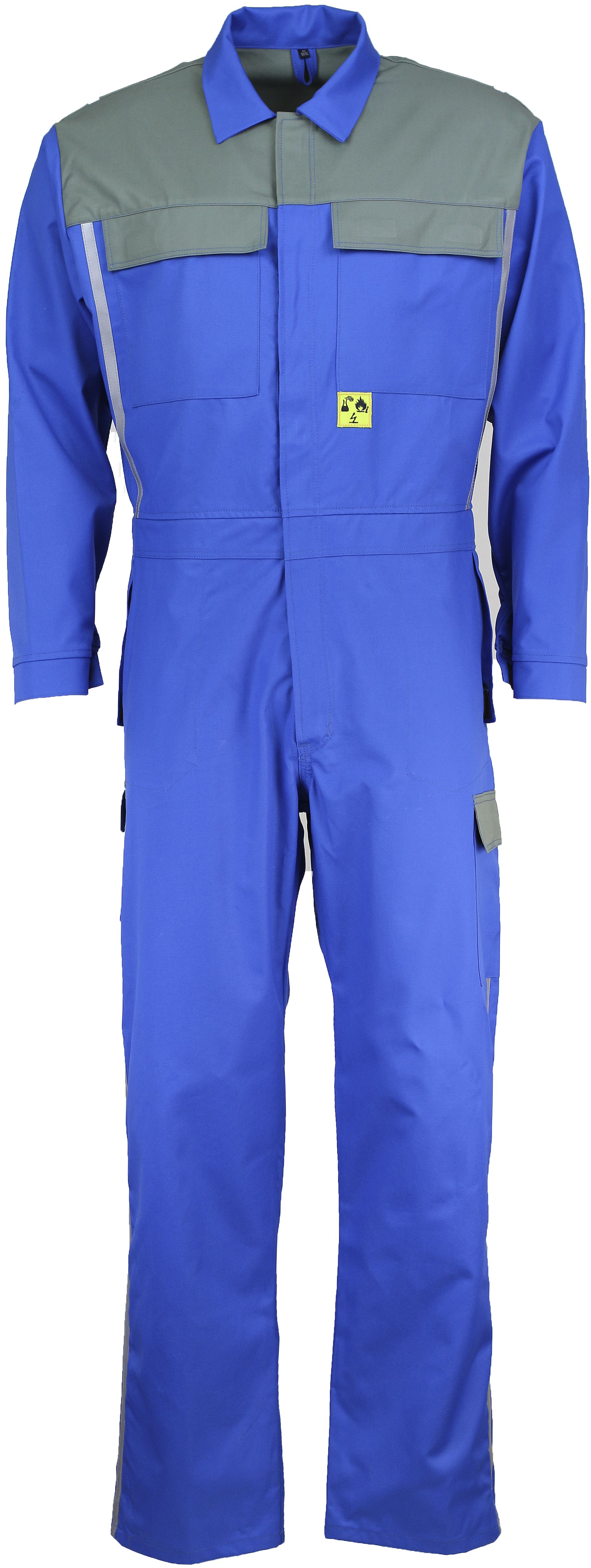 Asatex Multinorm Overall blue-grey XAKO130 with reflective stripes