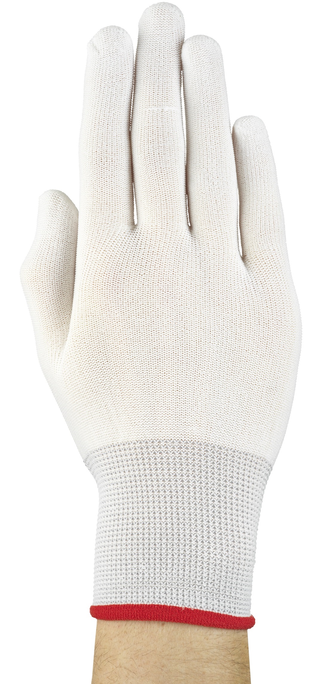 Ansell Hyflex 11-300 Nylon gloves uncoated white