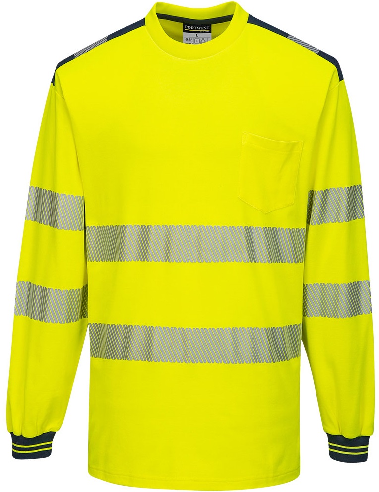 Portwest T185 PW3 Hi-Vis T-Shirt long sleeve