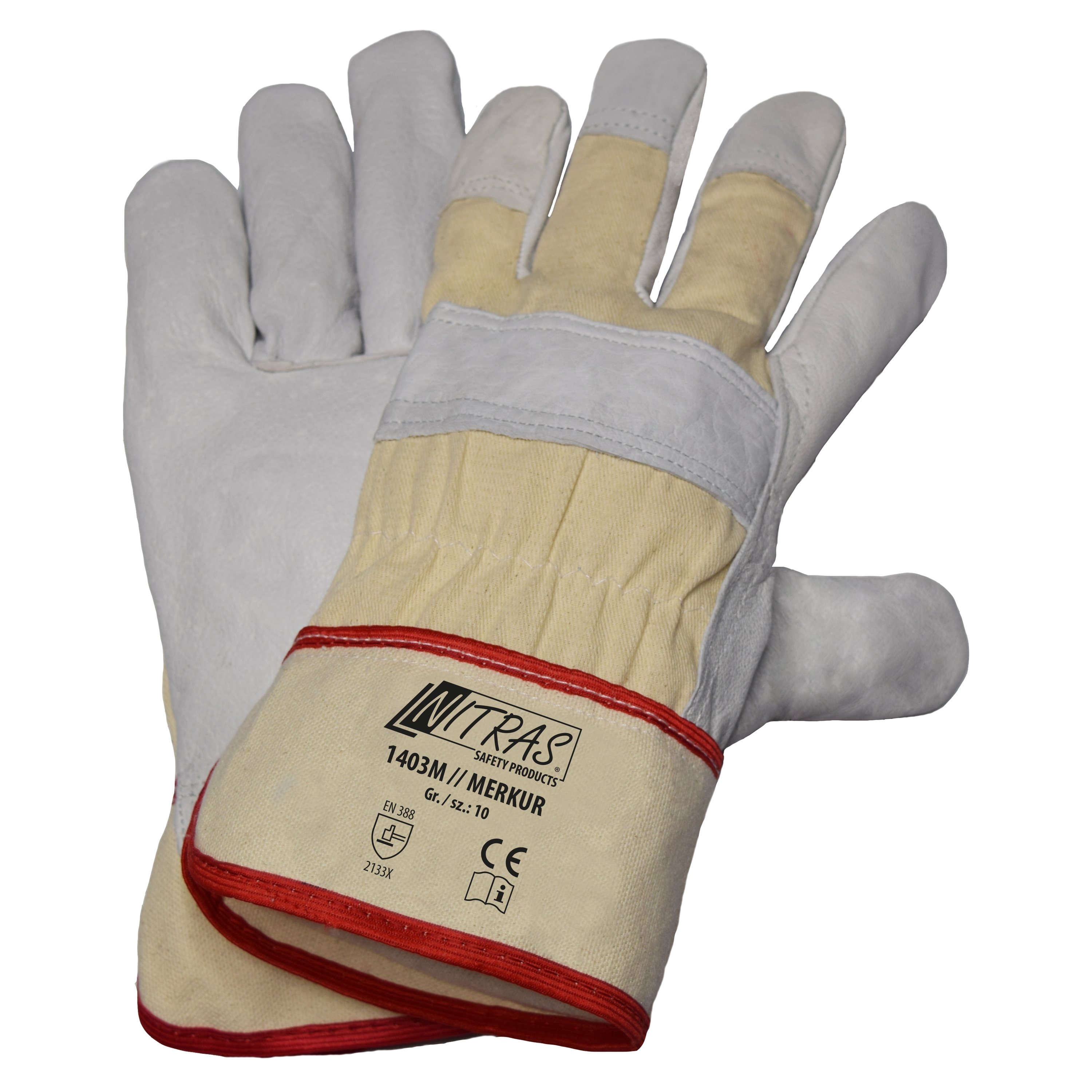 Nitras 1403M Mercury cowhide full leather gloves
