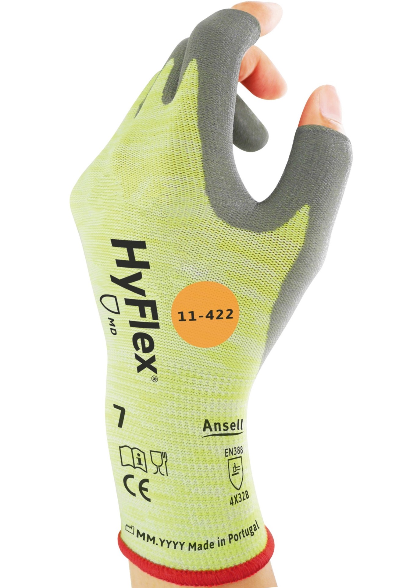 Ansell HyFlex 11-422 PU nitrile cut-resistant gloves Level B