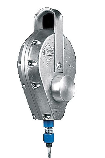 M.A.S descender with freewheel EN341 9m wire rope