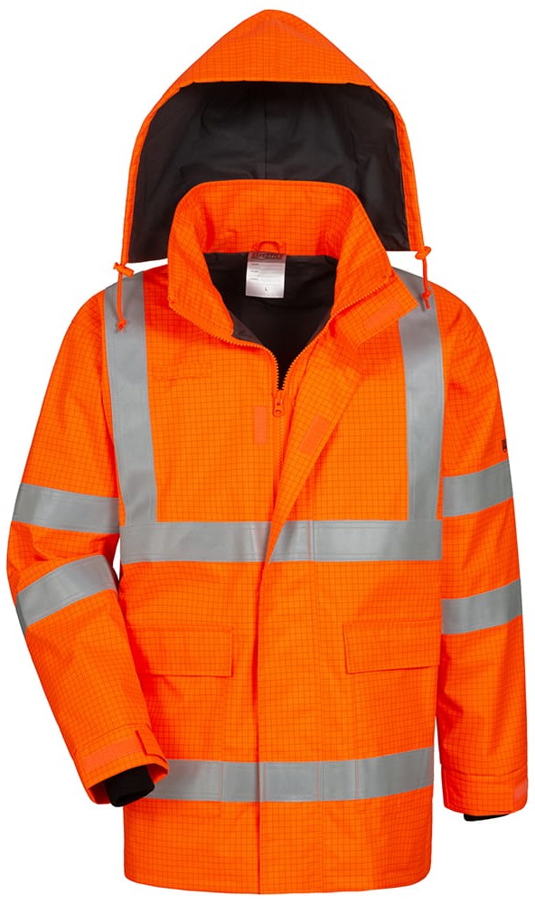 Safestyle 23484 AMBROSIUS Multinorm rain jacket fluorescent orange