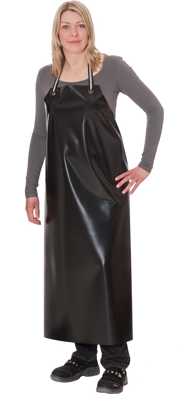 Guttasyn PVC apron black M 3 s dimensions 60x90 cm thickness 0,3 mm