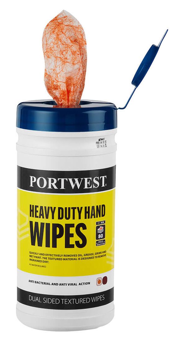 Portwest IW30 Heavy Duty Cleaning Wipes (80 wipes)