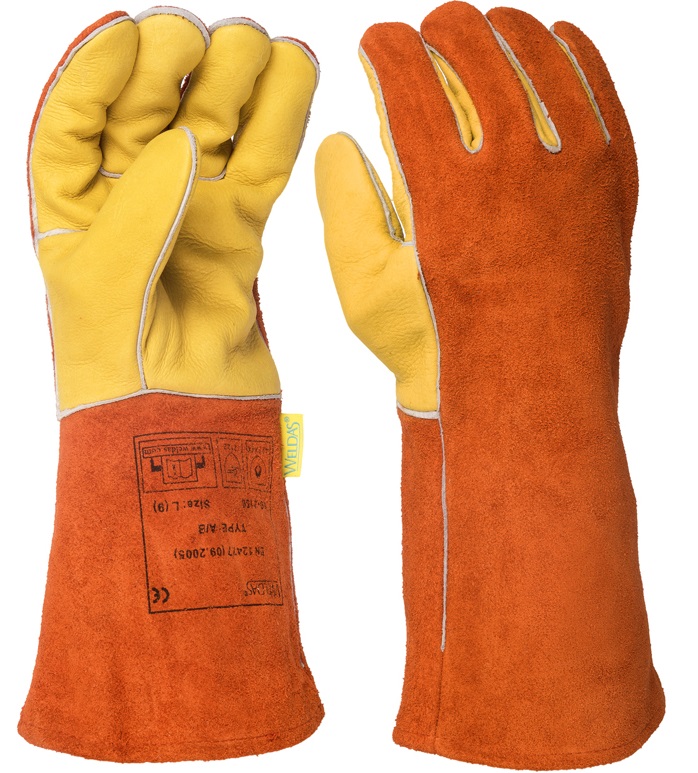 Weldas 10-2150 Welding gloves made of cow split leather
