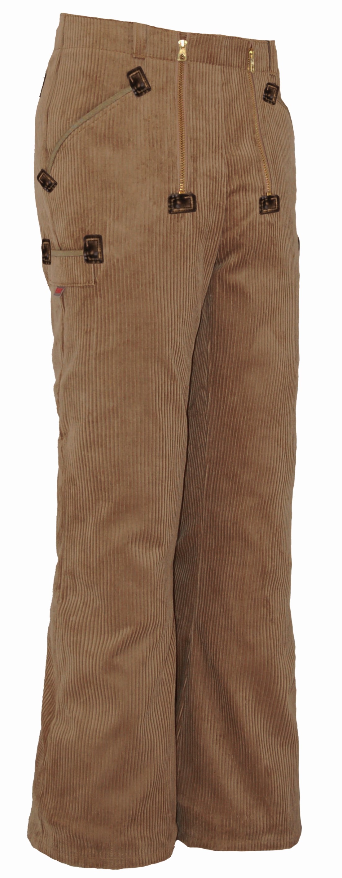 Eiko Donau Trenkercord Flared Trousers beige