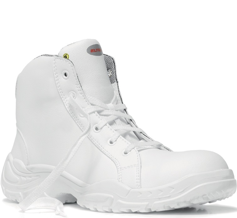 Elten White Loop Mid 76016 laced boot ESD S2 white