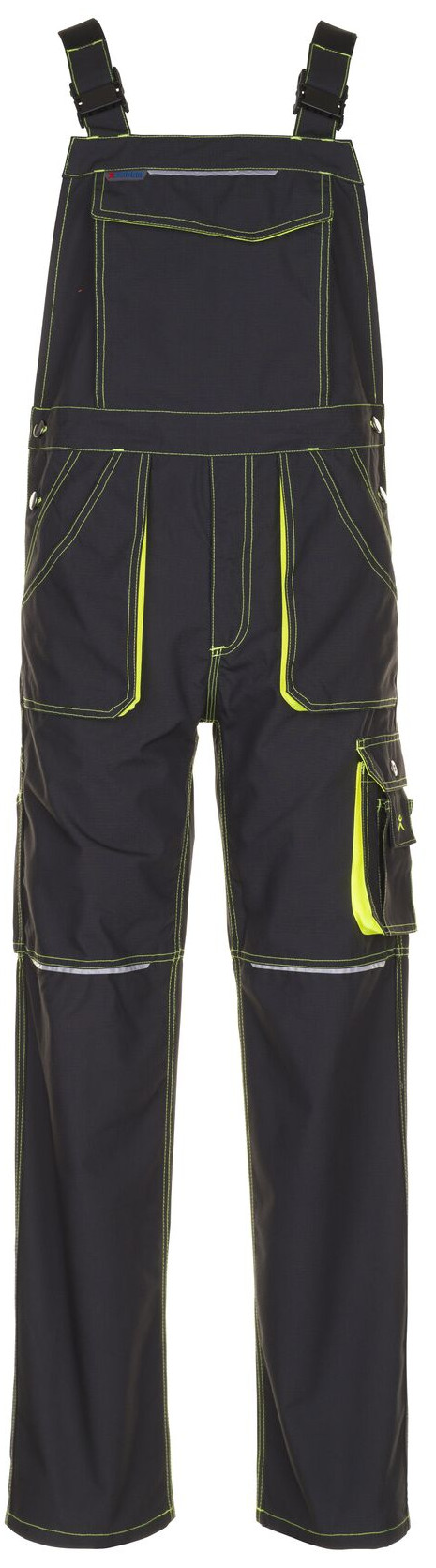Planam Basalt Neon Dungarees