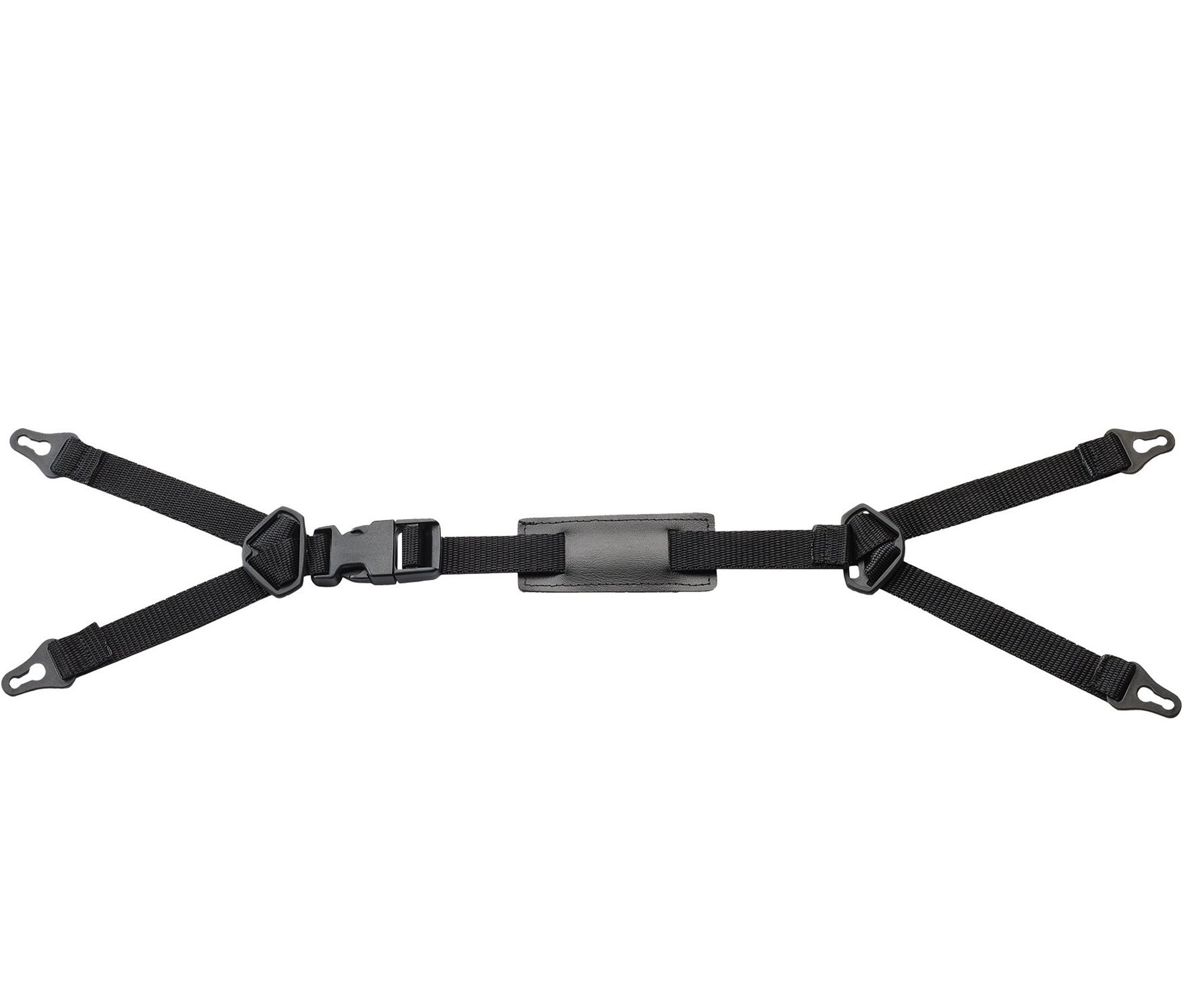VOSS Fork chinstrap made of textile strap with quick-release fastener and 4-point suspension