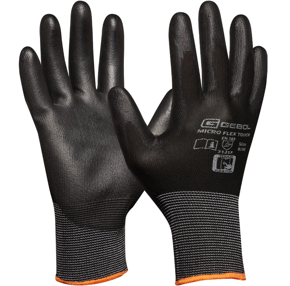 Gebol Micro Flex Touch PU protective gloves touch screen capable