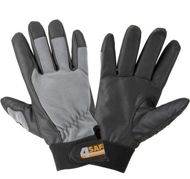 4Safe H555 Reno Synthetic leather gloves black