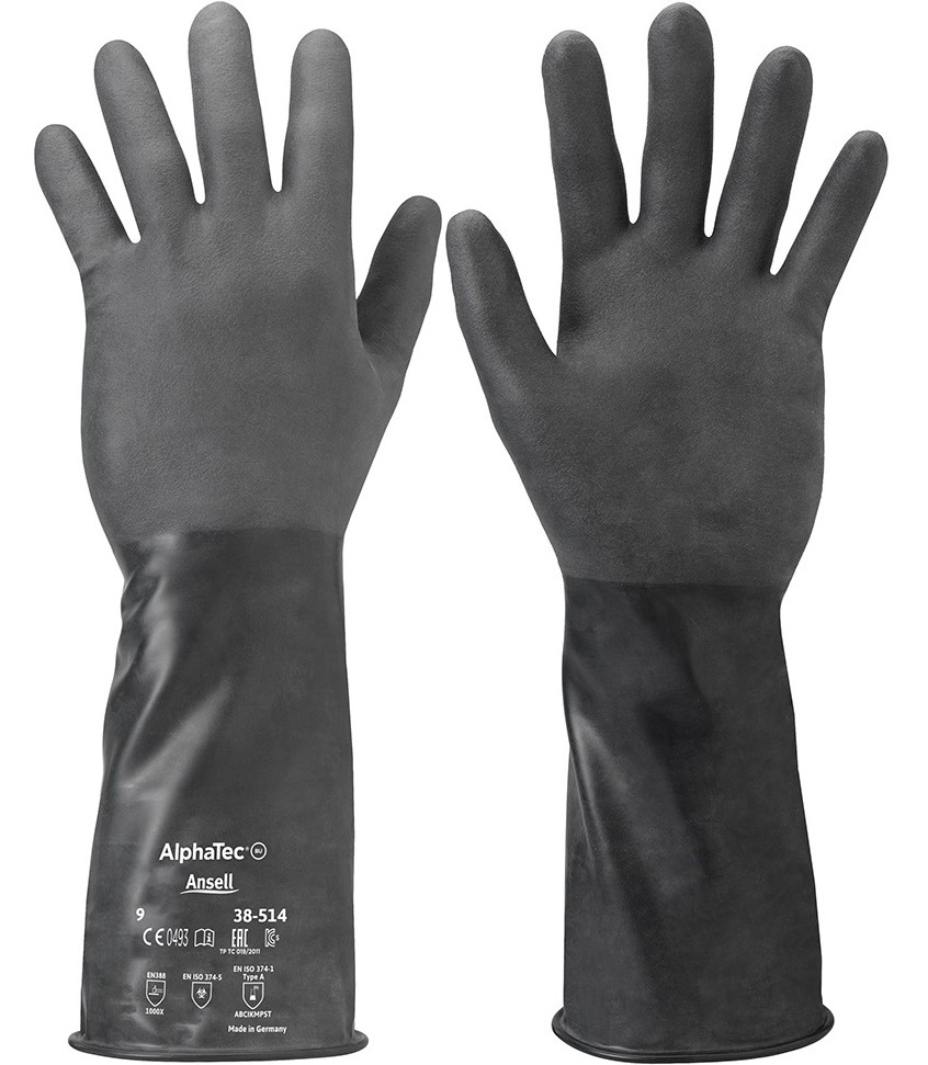 Ansell Chemtek 38-514 Chemical protective gloves