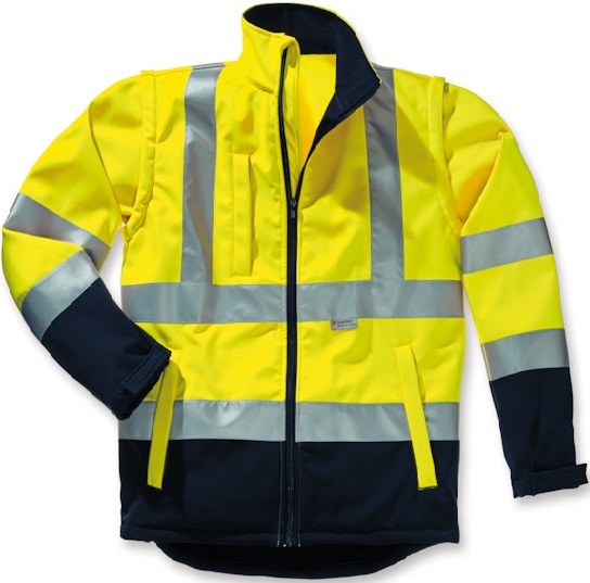 Scheibler Elutex high-visibility softshell jacket Flash